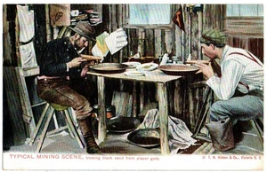 Postal de Vancouver, BC Canadá 1908, Mineros de Oro, Prince Rupert - Imagen 1 de 2