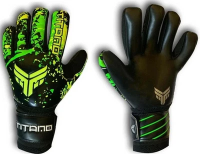 Titano Pro GK Grip volt Goal keeper, Goalie, Soccer Gloves Negative Cut size 6