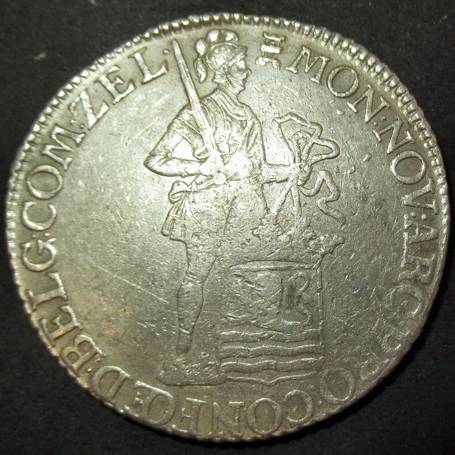 1776 Date of Independence! US. DUTCH COLONIAL SILVER LEG DOLLAR! Silver Dukaat Z - Image 1 of 4