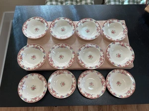 12 Vintage Edwin Knowles Hostess Floral Berry Schalen - Bild 1 von 7