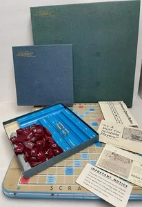 SCRABBLE Deluxe Edition Turntable 1976 Crossword Board Game 100% Complete GREAT! - Picture 1 of 14