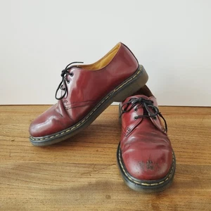 Dr. Martens 1461 Shoes UK 8 Burgundy Cherry Red Oxblood Leather EU 42 Oxford - Picture 1 of 18
