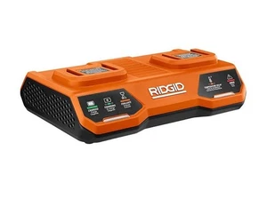 RIDGID 18V Dual Port Simultaneous Battery Charger AC86095 *BRAND NEW* - Picture 1 of 6