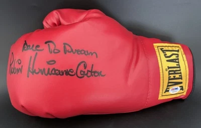 Rubin The Hurricane Carter SIGNED Everlast Boxing Glove PSA AUTOGRAPHED Dream - Image 1 of 4