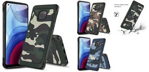 For Motorola Moto G Power XT2117 (2021) Camo Tough Hybrid Case Phone Cover - Picture 1 of 3
