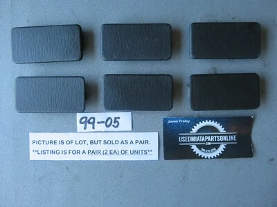 MAZDA MIATA 1999-2005 TABLERO MOLDURA PERNO CUBIERTA TAPÓN NEGRO - PAR Foto 1 de 3