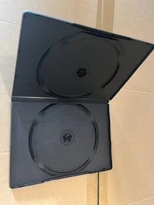 100 nuevas fundas de DVD dobles delgadas negras de alta calidad de 9 mm, SL-C22-AM-R-B ENVÍO GRATUITO - Imagen 1 de 1