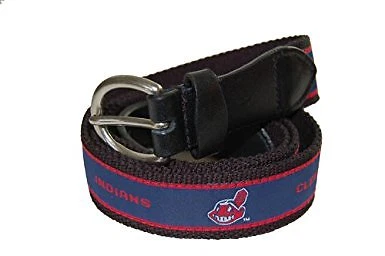 The Mark Adult Canvas Material MLB Cleveland Indians Belt w/Buckle Closure, 38 Cover
