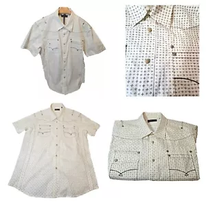 7 Diamonds Men's XL Western Style Snap up Short Sleeve NWOT - Picture 1 of 13
