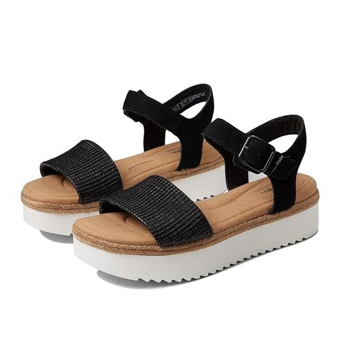 Sandali Clarks donna 11 M neri Lana Shore con cinturino plateau nuovi con scatola GV0