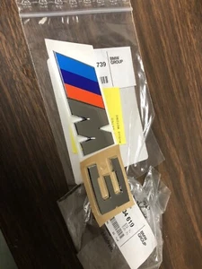 1986 1987 1989 1990 1991 BMW E30 M3 Trunk Badge Logo Decal Genuine Original OEM - Picture 1 of 1