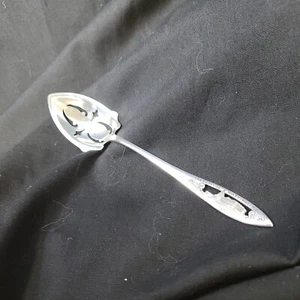 Antique Sterling Silver  Weidlich Pierced Spoon (THE CAPITAL, WASHINGTON DC) - Picture 1 of 6