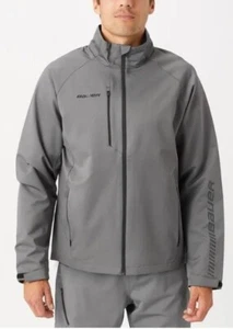 BAUER SUPREME LIGHTWEIGHT TEAM JACKET - YOUTH SMALL - GREY - NEW WITH TAGS - Picture 1 of 5