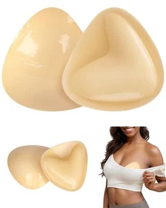 Sticky Bra Push Up Inserts Double Sided Adhesive Breast Enhancer Pads for Bat... - Picture 1 of 7