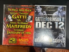 Arturo Thunder Gatti  2 Onsite Programs Manfredy Robinson Rare Look !