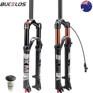 BUCKLOS 26/27.5/29" MTB Bike Air Suspension Fork 120mm Travel Remote/Manual Lock - Picture 1 of 24