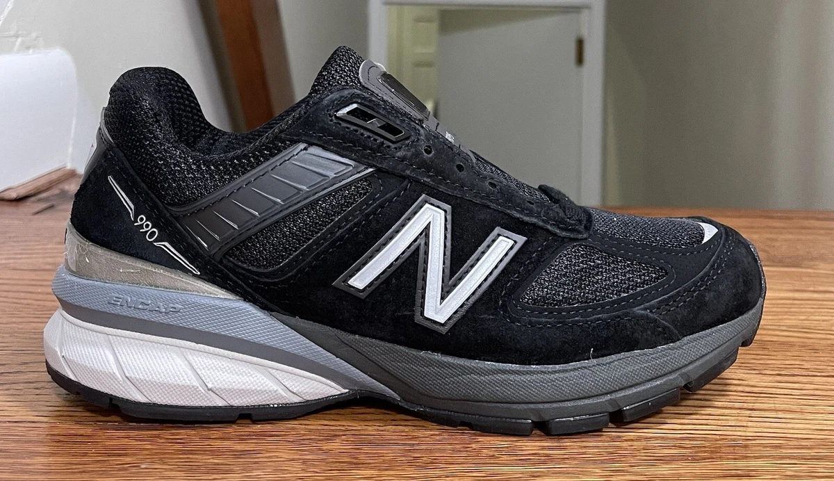 New Balance 990v5 Made In USA Wide Black Grey W for sale | eBay