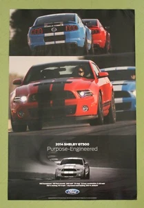 NOS 2014 SHELBY GT500 DOPPELSEITIGES POSTER, BRANDNEU & PERFEKT - KOSTENLOSER VERSAND AUS DEN USA! - Bild 1 von 4