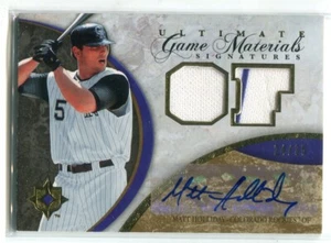 Camiseta Ultimate Matt Holliday 2006 doble Gu reliquia auto autuógrafo 24/35 Rockies - Imagen 1 de 1