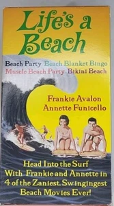 Life's A Beach 4 VHS Box Set Frankie Avalon Annette Funicello VGC - Picture 1 of 7