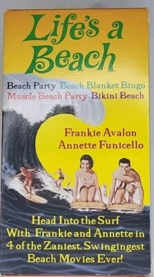 Life's A Beach 4 VHS Box Set Frankie Avalon Annette Funicello VGC - Image 1 of 4