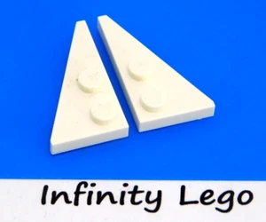 4 Pair LEGO White Wedge Plate 2 x 4 Wing Left & Right (65426 65429) - Picture 1 of 1