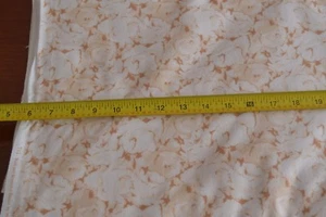 25" Long, Cream Roses on Brown Flannel, Maywood/Bold & Beautiful/711-E, M8880 - Picture 1 of 6