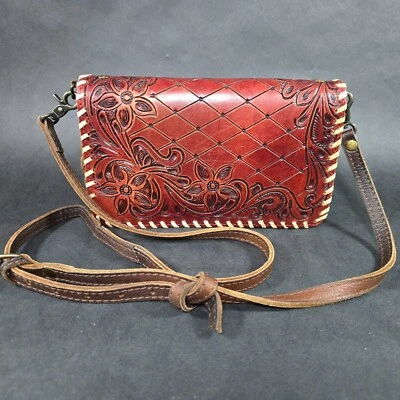 AD American Darling Crossbody Hand Tooled Genuine Leather Women Bag Western - Image 1 of 4