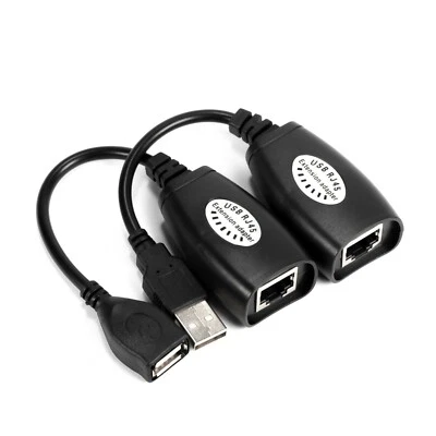 2pcs Ethernet Extender Extension RJ45 To USB Male Female Extension Network Cable - Bild 1 von 4