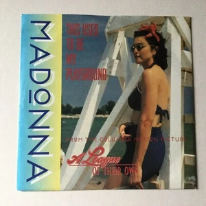 MADONNA: "THIS USED TO BE MY PLAYGROUND" with PICTURE SLEEVE on SIRE W0122 - Picture 1 of 4