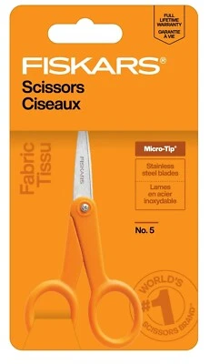 Fiskars No. 5 Micro-Tip stainless steel sharper blades, Ideal for fabric - Image 1 of 4