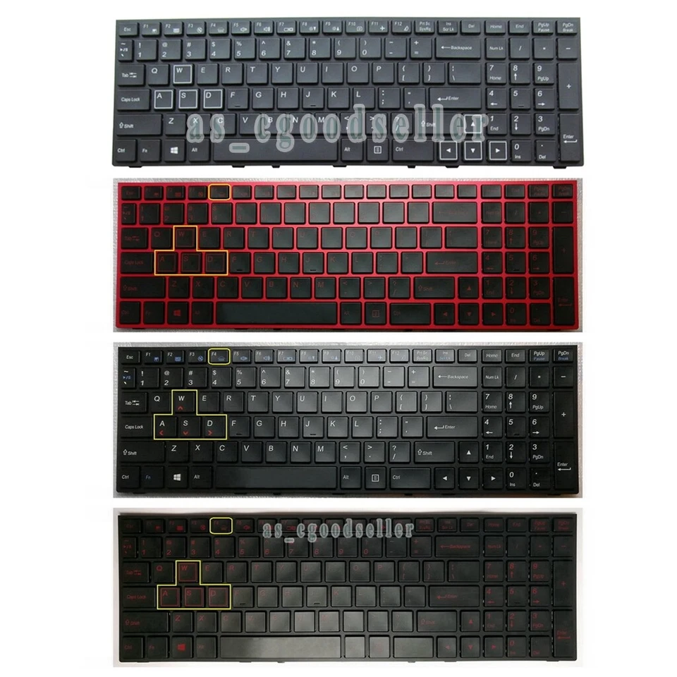 Nuevo para Teclado para Juegos Clevo P651RE6 P650RE3 P650RE6 P650RG P670RG EE. UU. RETROILUMINADO Foto 1 de 1