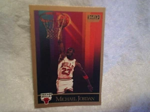 1990-91 MICHAEL JORDAN SKYBOX BLANK BACK BOX TOPPER CUT OUT HAND CUT CARD,bulls, - Picture 1 of 2