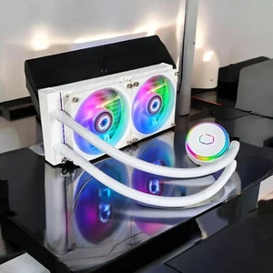 Radiator Liquid Cooler Master MasterLiquid PL240 FLUX White Close LoopAIO CPU - Bild 1 von 7