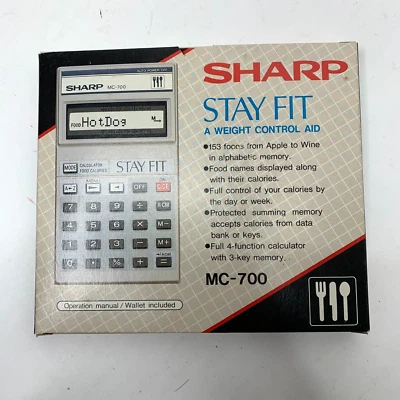 Sharp MC700 Stay Fit Calorie Counter Calculator RARE NEW In Box - Image 1 of 2