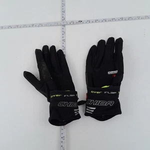 Chiba Express Cycling Gloves Medium Black Mens Waterproof Windproof Over Flap - Picture 1 of 6