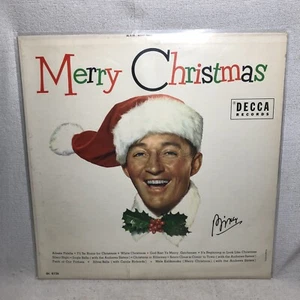 1960 Merry Christmas Bing Crosby Vinyl LP Record Album DL-8128 - Picture 1 of 8