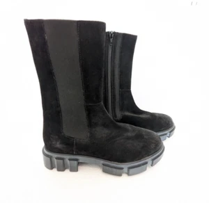 Free People Nuevas Botas Brooks Chelsea Talla 38.5/8 Negro Gamuza Suela Elástica - Imagen 1 de 9