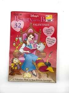 Cleo Valentines • Disney Beauty and Beast • Vintage Valentines • New Sealed Box - Picture 1 of 4