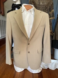 Vintage Haggar Mens Camel Color Sports Coat Jacket 40 R - Bild 1 von 8