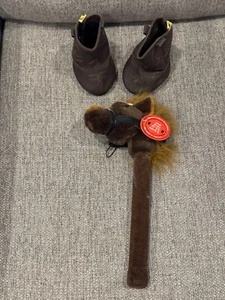 Build A Bear Workshop braune Cowboy Western Stiefel und Pferd - Bild 1 von 6
