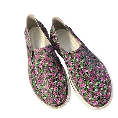 Crocs CitiLane Roka Shoes Womens 7 M Pink Green Floral Multicolor Slip On 204623 - Image 1 of 4