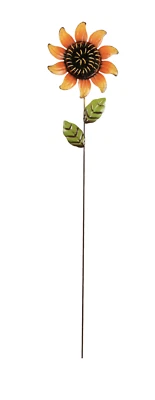 HOGAR JARDÍN PRIMAVERA VERANO DECORACIÓN - GIRASOL PATIO ESTACA 24" METAL NUEVO Foto 1 de 2