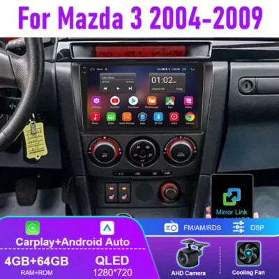 9" For Mazda 3 2004-2009 CarPlay Android 13 Car Stereo Radio FM AM GPS Head Unit - Image 1 of 4