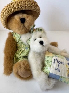Boyds Bears Mom Me Plush Set 2 Bears Matching Outfits Pillow 11" - Picture 1 of 12