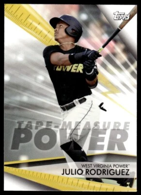 2020 Topps Pro Debut Tape-Measure Power Julio Rodriguez West Virginia Power - Image 1 of 2