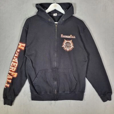 Hammerfall Hoodie Mens Medium Black Full Zip European Dominion 2020 Band - Image 1 of 4