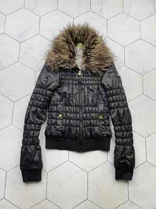 Adidas Neo Vintage Cropped Jacke mit Kunstfellausschnitt Damen Gr. XS - Bild 1 von 14