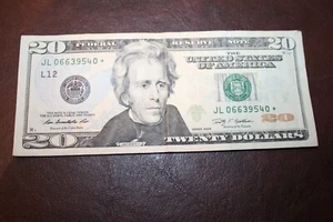 ULTRA RARE - 2009 $20 STAR NOTE - $20USD - GOOD CONDITION JL06639540* - Picture 1 of 2