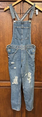 Mono con tirantes de jean H&M & Denim para mujer pierna cónica 100 % algodón desgastado talla 2 Foto 1 de 4